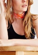 Bayan Turuncu Baskılı Fular