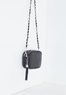 Bayan Siyah Püskül Detaylı Askılı Çanta