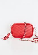 Bayan Kırmızı Püskül Detaylı Askılı Çanta