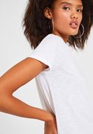 Bayan Beyaz Kısa Kollu Basic Tişört