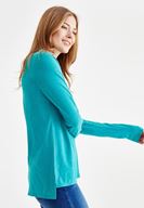 Bayan Yeşil Basic Uzun Kollu Tişört