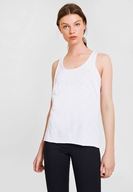 Bayan Beyaz U Yaka Detaylı Atlet