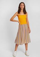 Bayan Sarı İnce Askılı Gipeli Bluz