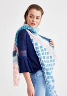 Bayan Çok Renkli Karışık Desenli Şal