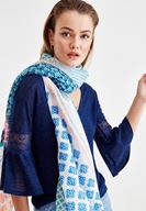 Bayan Çok Renkli Karışık Desenli Şal