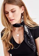 Bayan Çok Renkli Yıldız Desenli Fular1