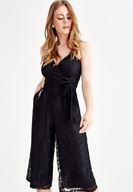 Bayan Siyah Dantel Tulum