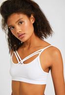 Bayan Beyaz Çapraz Biyeli Büstiyer