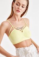 Bayan Sarı Biyeli Büstiyer