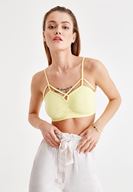 Bayan Sarı Biyeli Büstiyer