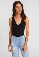 Bayan Siyah Kalın Askılı Basic Atlet