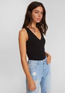 Bayan Siyah Kalın Askılı Basic Atlet