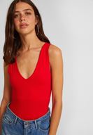 Bayan Kırmızı Kalın Askılı Basic Atlet