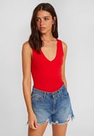 Bayan Kırmızı Kalın Askılı Basic Atlet