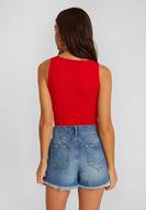 Bayan Kırmızı Kalın Askılı Basic Atlet