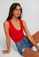 Bayan Kırmızı Kalın Askılı Basic Atlet