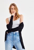 Bayan Gri Basic Kare Yaka Atlet