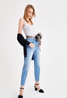 Bayan Gri Basic Kare Yaka Atlet