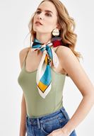 Bayan Yeşil Askılı V Yaka Atlet