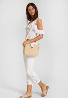 Bayan Gri İnci Detaylı Terlik