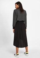 Bayan Siyah Asimetrik Kesim Etek