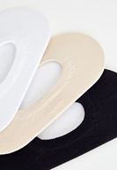 Bayan Çok Renkli Üç Renkli Babet Çorabı