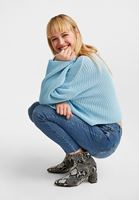 Bayan Mavi Dar Paça Düşük Bel Denim Pantolon