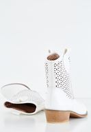 Bayan Beyaz Kısa Topuklu Bot