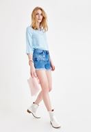 Bayan Beyaz Kısa Topuklu Bot