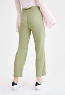 Bayan Yeşil Beli Kemerli  Pantolon ( TENCEL™ )