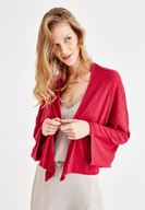 Bayan Pembe Kol Detaylı Hırka