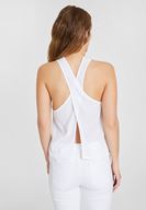 Women White Blouse with Back Details
