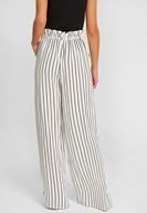 Bayan Çok Renkli Çizgi Desenli Pantolon