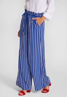 Bayan Çok Renkli Çizgi Desenli Pantolon