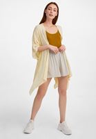 Bayan Sarı Yırtmaçlı Kimono