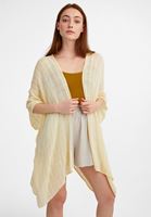 Bayan Sarı Yırtmaçlı Kimono