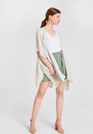 Bayan Yeşil Yırtmaçlı Kimono