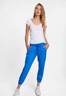 Bayan Mavi Beli Lastik Detaylı Jogger ( TENCEL™ )