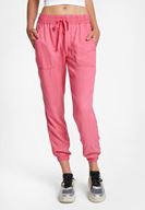 Bayan Pembe Beli Lastik Detaylı Jogger ( TENCEL™ )