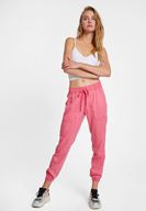 Bayan Pembe Beli Lastik Detaylı Jogger ( TENCEL™ )