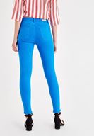 Women Blue High Rise Pants with Details