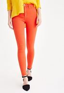 Women Orange High Rise Pants with Details