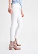 Women Cream High Rise Pants with Details