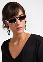 Bayan Beyaz Cat Eye Güneş Gözlüğü