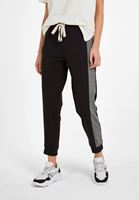 Bayan Siyah Orta Bel Jogger Pantolon