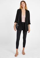 Bayan Pembe Kruvaze Yaka Bluz