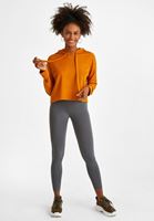 Bayan Turuncu Uzun Kollu Crop Sweatshirt