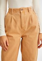 Bayan Turuncu Ultra Yüksek Bel Slouchy Pantolon