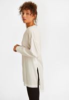 Bayan Beyaz Oversize  Tunik Gömlek ( TENCEL™ )