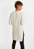 Bayan Beyaz Oversize  Tunik Gömlek ( TENCEL™ )